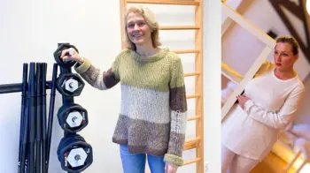 Bildet viser frisklivsleder Wenche Røset og en tenkt gjennomsnittspasient - Petra