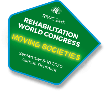 Bildet viser logoen til verdenskongressen i rehabilitering 2020