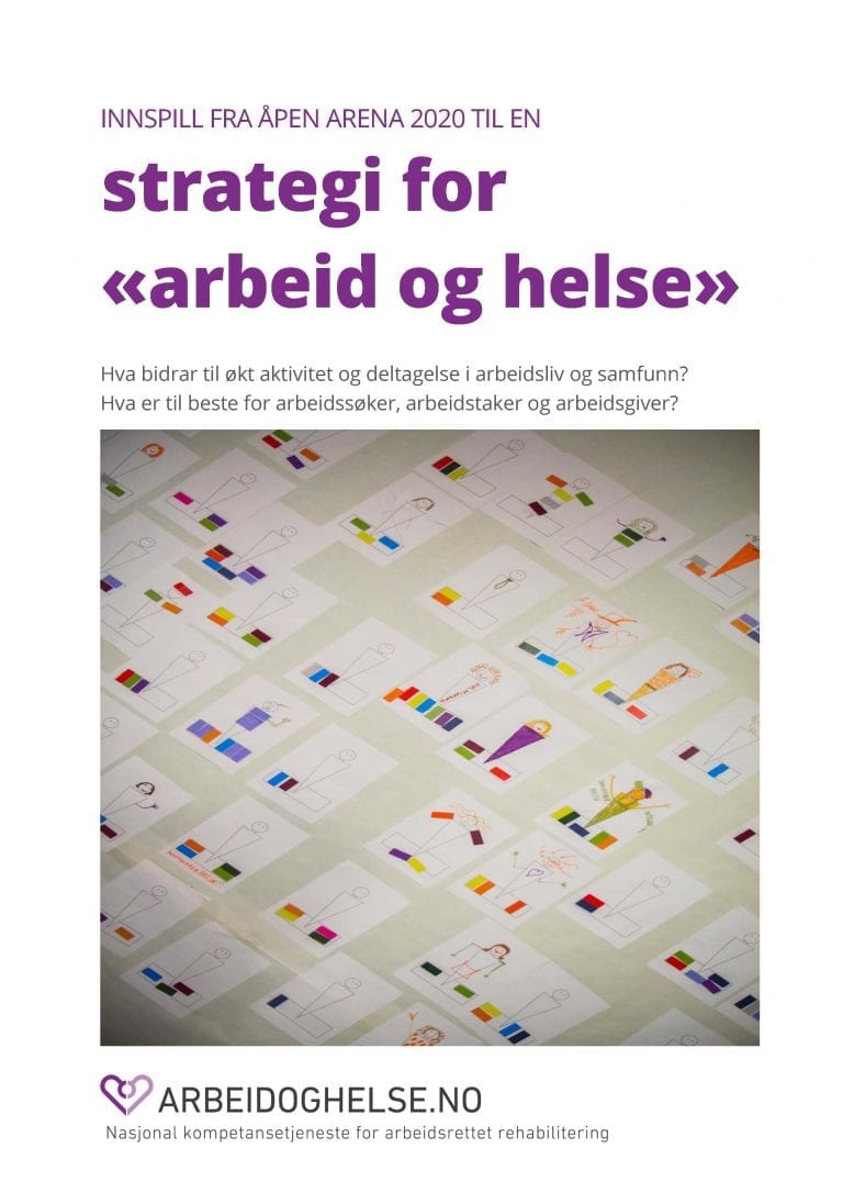 Bildet viser forsiden til rapporten med innspillene fra Åpen arena 2020
