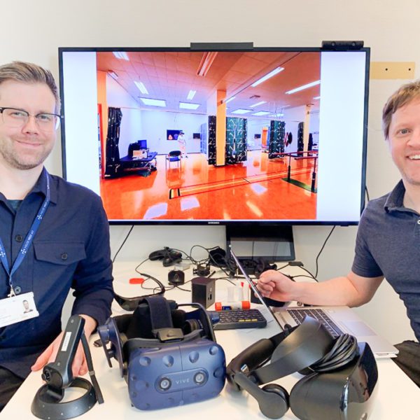 Thomas Fiskeseth Larsen (til venstre) og Håkon Garfors i Helse Vest IKT