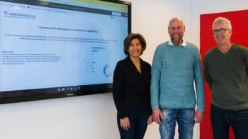 Resultatene fra kvalitetsregisteret for arbeidsrettet rehabilitering visualiseres i ny interaktiv portal. Bildet viser fagpersonene som står bak portalen.